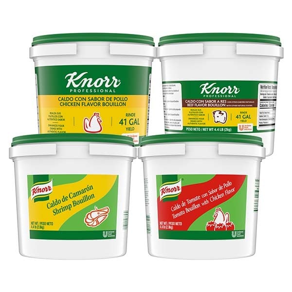 Envasado para el servicio de alimentos para las bases de caldo profesionales de Knorr Envasado para el servicio de alimentos para las bases de caldo profesionales de Knorr
