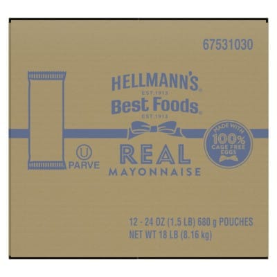 Hellmann's®/Best Foods® Real Mayonnaise Pouch 24 ounces, pack of 12 Hellmann's®/Best Foods® Real Mayonnaise Pouch 24 ounces, pack of 12