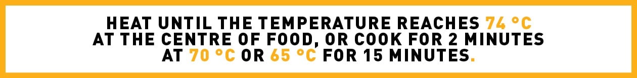 Ideal temparatures for cooking food safely Ideal temparatures for cooking food safely