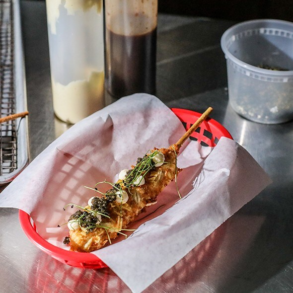 Caviar & Potato Chip K-dog