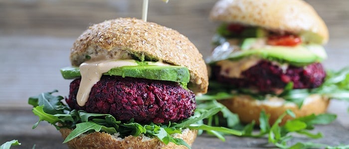 Delicious meat-free burger Delicious meat-free burger