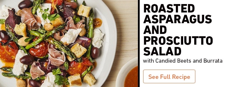 Roasted Asparagus and Prosciutto Salad