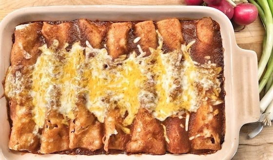 Image of Squash, Quinoa and Goat Cheese Enchiladas Image of Squash, Quinoa and Goat Cheese Enchiladas