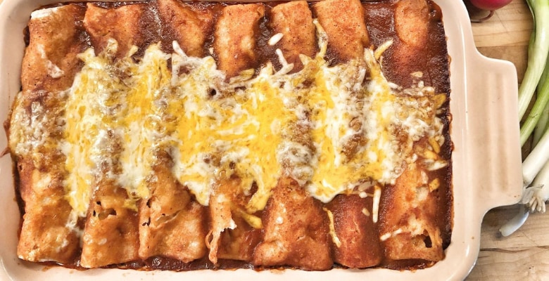 Plant-based recipe: Goat Cheese Enchiladas Plant-based recipe: Goat Cheese Enchiladas