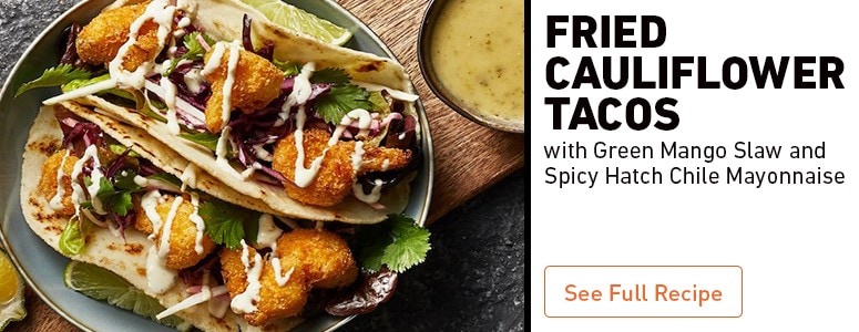 Fried Cauliflower Tacos Fried Cauliflower Tacos
