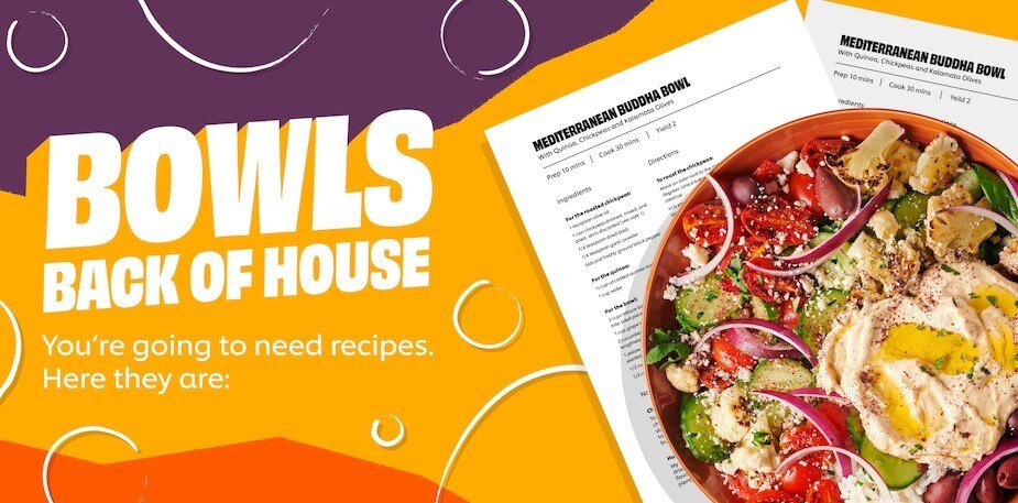 Bowls back of the house