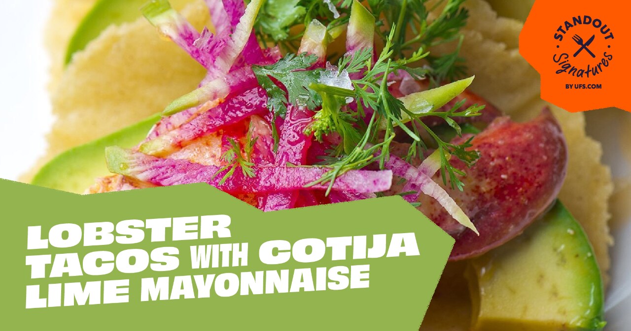 Lobster Tacos With Cotija Lime Mayonnaise