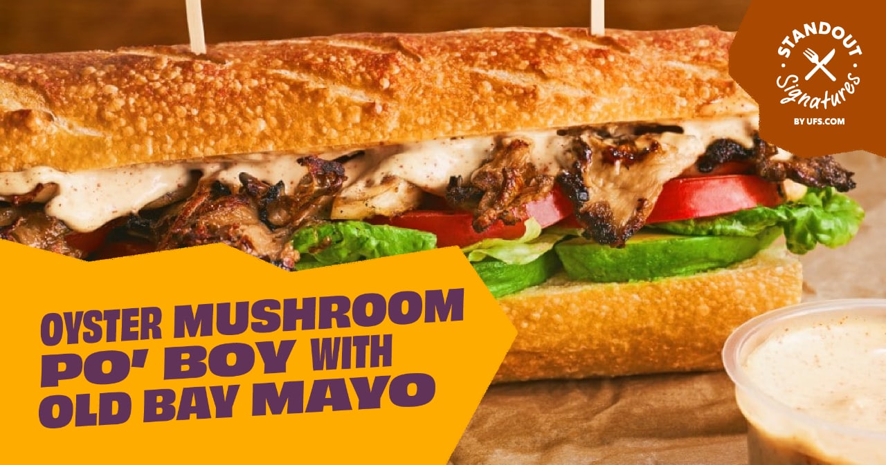 Oyster Mushroom Po' Boy With Old Bay Mayo