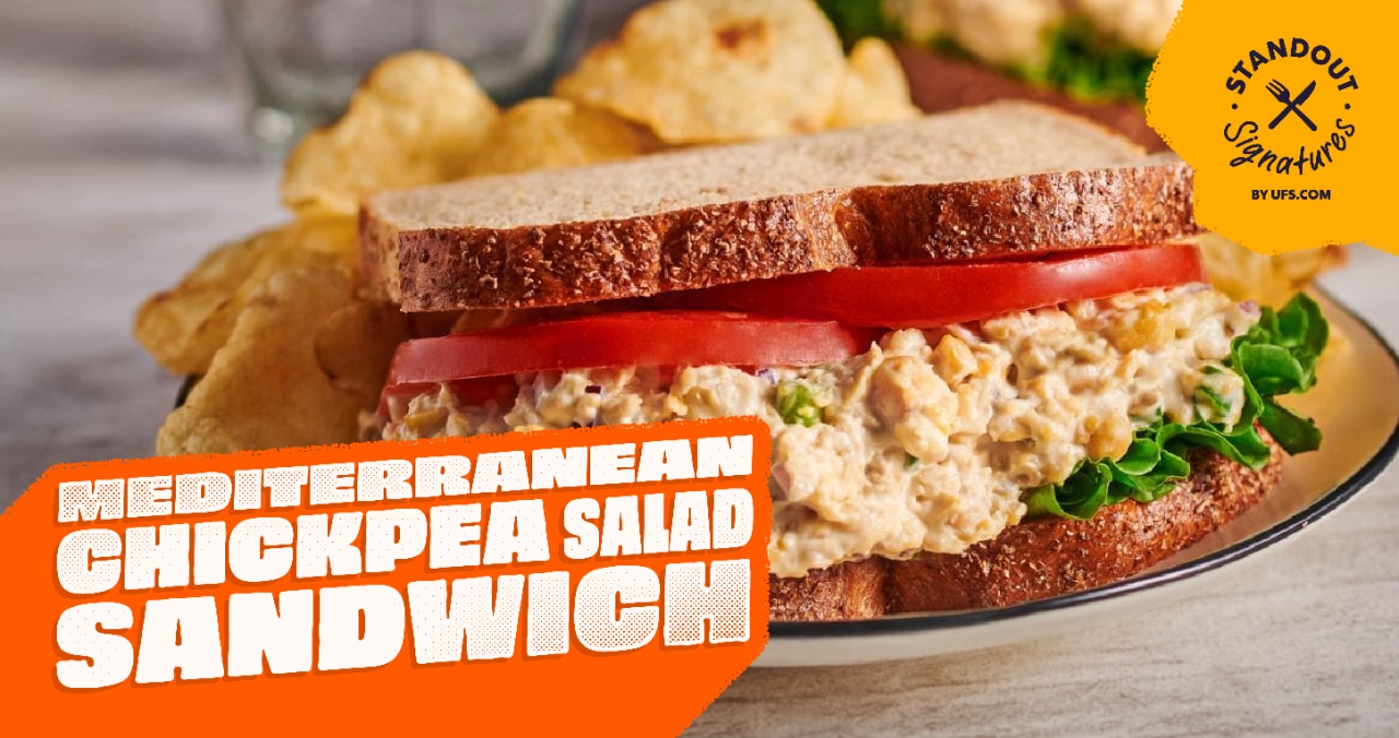 Mediterranean Chickpea Salad Sandwich