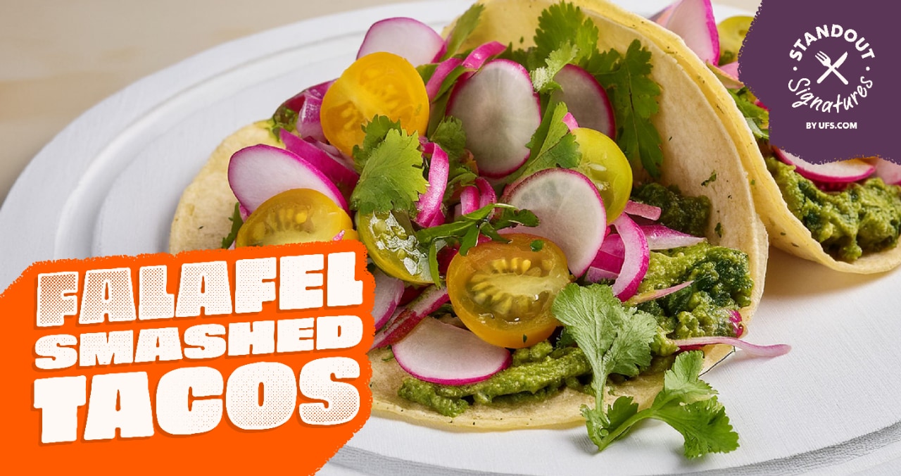 Falafel Smashed Tacos