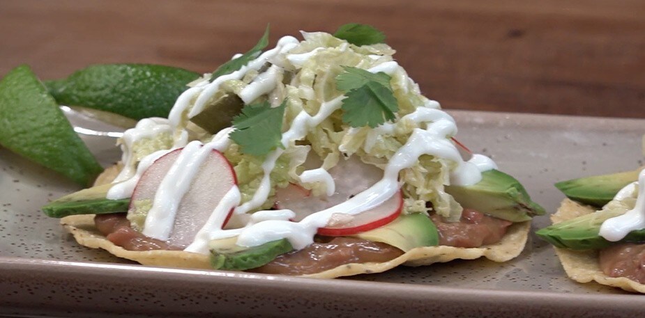 Watch Chef Dana Cohen Prepare Red Bean Tostada