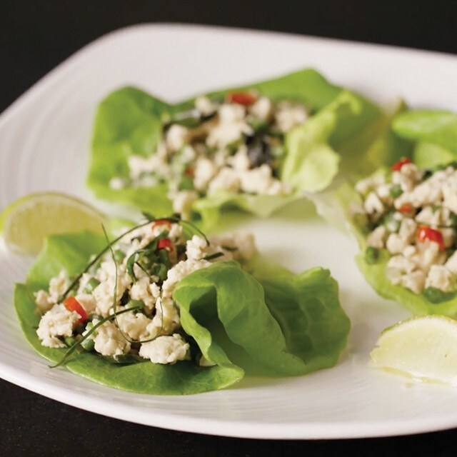 Beautifully Delicious: Thai Chicken Larb in Lettuce Cups