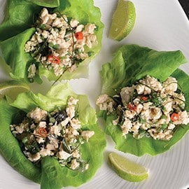Chicken Larb in Lettuce Cups Chicken Larb in Lettuce Cups