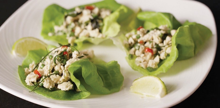 Beautifully Delicious: Thai Chicken Larb in Lettuce Cups