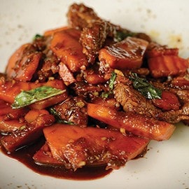 Kabocha and Beef Stir Fried with Thai Basil Kabocha and Beef Stir Fried with Thai Basil