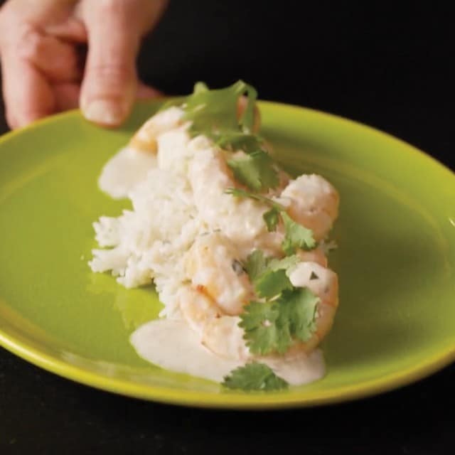 A Thai Classic: Shrimp Curry with Coconut Steamed Rice
