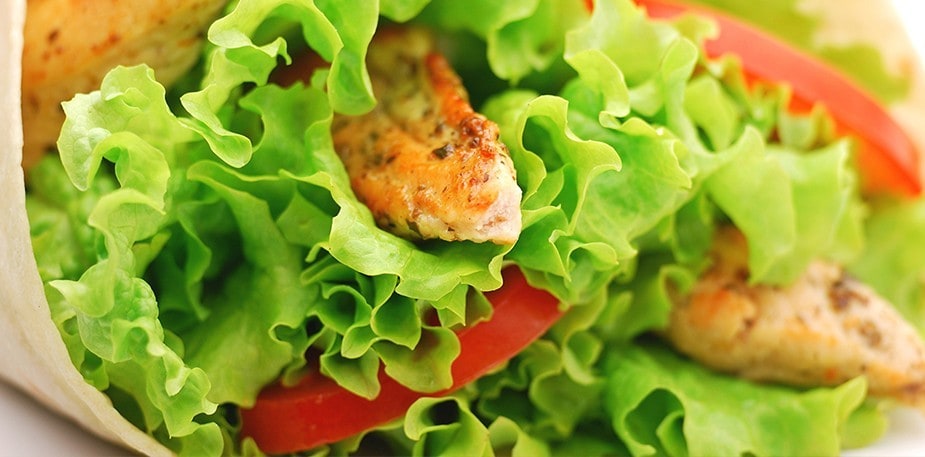 Thai Chicken and Lettuce Wrap