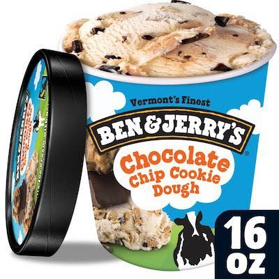 Ben & Jerry's Chocolate Chip Cookie Dough 8 x 16 oz - 