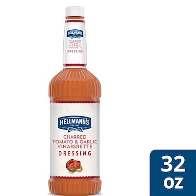 Hellmann's® Charred Tomato & Garlic Dressing 6 x 32 oz - I’m constantly looking for new flavor combinations like the Hellmann's® Charred Tomato & Garlic Dressing (6 x 32 oz) to keep my salads fresh and exciting.