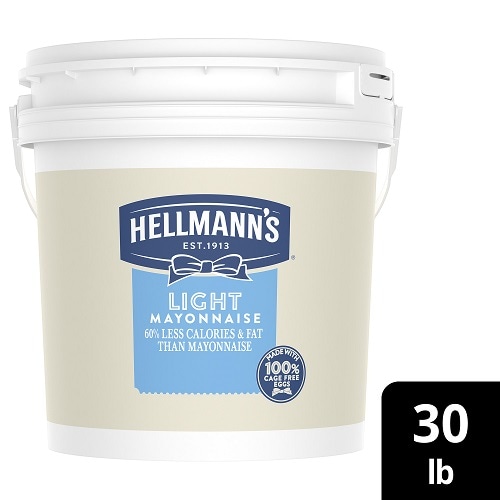 Hellmann's® Light Mayonnaise Pail 1 x 4 gal - Hellmann's® Light Mayonnaise Pail (1 x 4 gal) brings out the flavor of quality meat and produce.