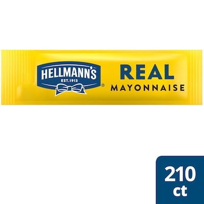 Hellmann's® Real Mayonnaise .38oz. 210 pack - Hellmann’s® Stick Packs are easy to open and easy to apply.