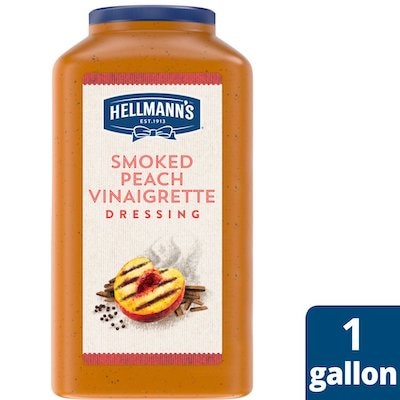 Hellmann's® Smoked Peach Vinaigrette 4 x 1 gal - I’m constantly looking for new flavor combinations like the Hellmann's® Smoked Peach Vinaigrette (4 x 1 gal) to keep my salads fresh and exciting.