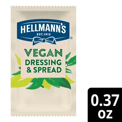 Hellmann's® Vegan Mayonnaise .37oz 160 pack - Hellmann’s® Vegan Mayo is the perfect partner for plant-based dishes your guests crave. Same great taste, plant based.