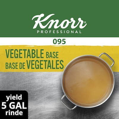 Knorr® Professional 095 Low Sodium Vegetable Base 12 x 1 lb - 