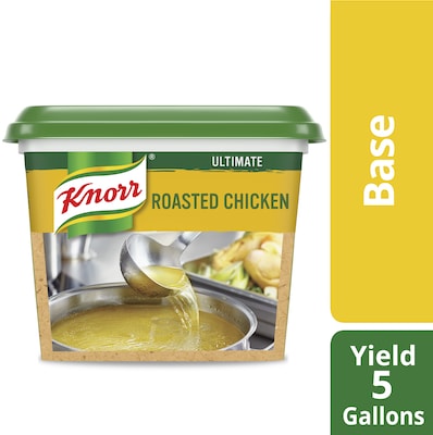 Knorr® Professional Ultimate Chicken Bouillon 1lb. 6 pack - Excess salt in bases masks the true flavor of soups - not in Knorr® Professional Ultimate Chicken Bouillon Base 6 x 1 lb!
