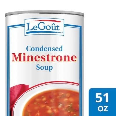 LeGout® Minestrone Canned Soup 12 x 3 lb -