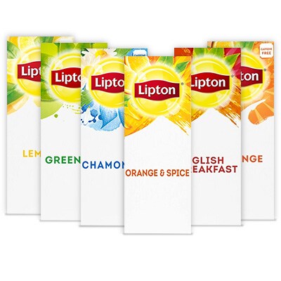 Lipton® Hot Tea Black & Herbal Variety 6 x 28 bags - Lipton® varieties suit every mood.