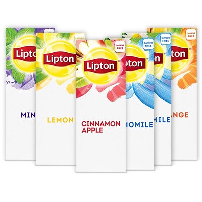 Lipton® Hot Tea Herbal Variety 6 x 28 bags - Lipton varieties such as the Lipton® Hot Tea Herbal Variety( 6 x 28 bags) suit every mood.