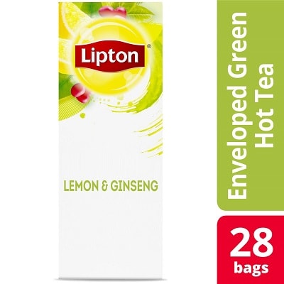 Lipton® Hot Tea Lemon Ginseng 6 x 28 bags - Lipton varieties such as the Lipton® Hot Tea Lemon Ginseng (6 x 28 bags) suit every mood.