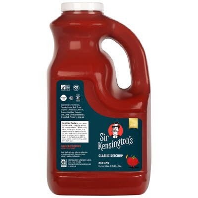 Sir Kensington's Classic Ketchup 4 x 148 oz - High fructose corn syrup will never enter our kitchen.