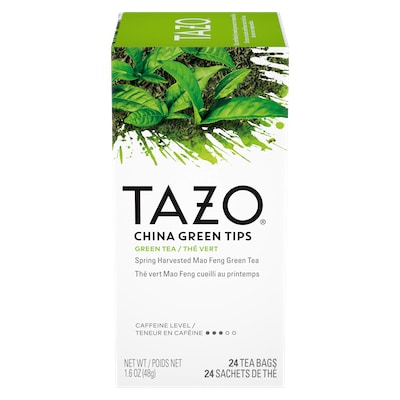 TAZO® Hot Tea China Green Tips 6 x 24 bags - We’ve got our own thing brewing the TAZO® Hot Tea China Green Tips (6 x 24 bags): dare to be different