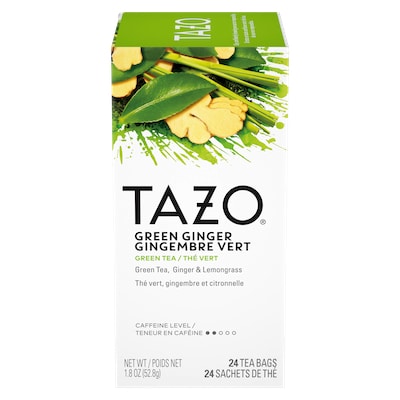 TAZO® Hot Tea Green Ginger 6 x 24 bags - We’ve got our own thing brewing the TAZO® Hot Tea Green Ginger (6 x 24 bags): dare to be different