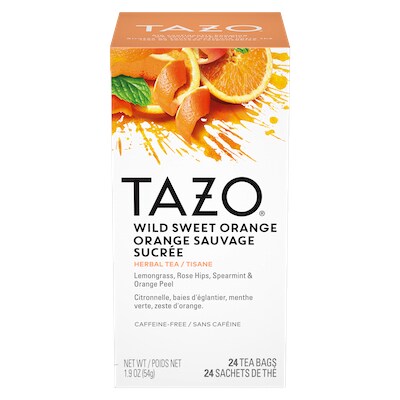 TAZO® Hot Tea Wild Sweet Orange 6 x 24 bags - We’ve got our own thing brewing the TAZO® Hot Tea Wild Sweet Orange (6 x 24 bags): dare to be different