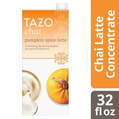 TAZO® Tea Concentrate Pumpkin Spice Latte 1:1 6 x 32 oz - 