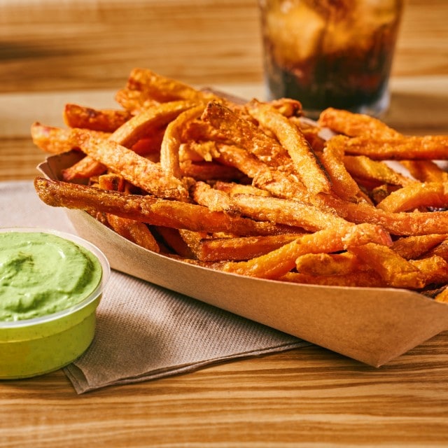 Avocado Green Goddess Dip with Sweet Potato Fries Avocado Green Goddess Dip with Sweet Potato Fries
