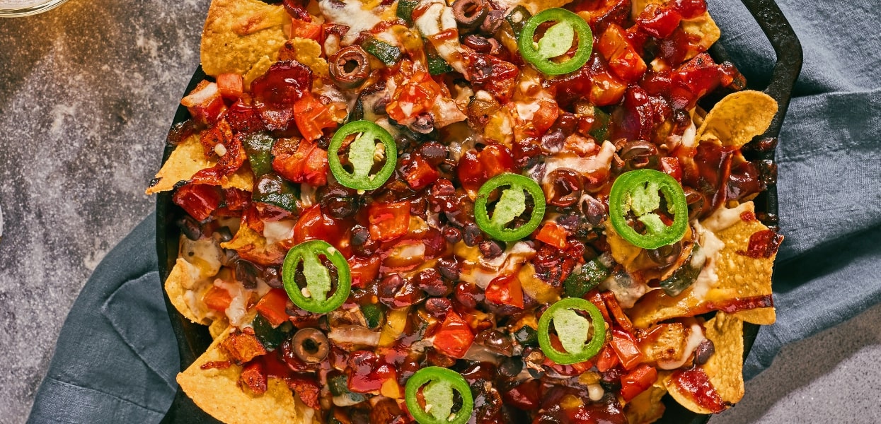 BBQ Vegetable Nachos – - Recipe