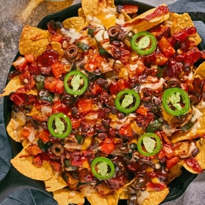BBQ Vegetable Nachos BBQ Vegetable Nachos