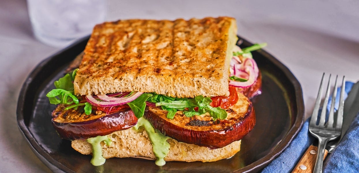 Grilled Eggplant Sandwich – - Recipe