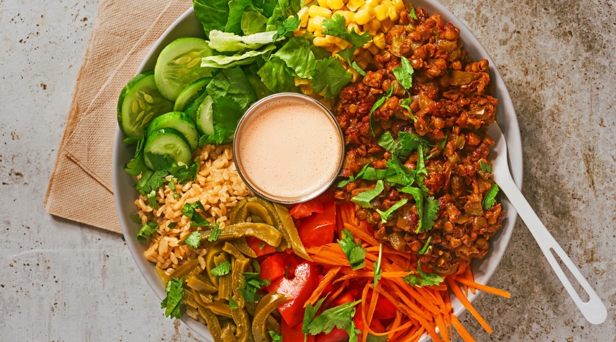 Lentil Picadillo & Nopalitos Bowl – - Recipe