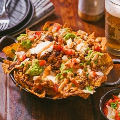 Tofu “Chorizo” Nachos Tofu “Chorizo” Nachos