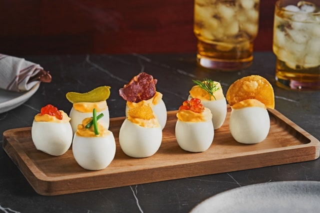 Deviled Eggs Flight with Caviar Deviled Eggs Flight with Caviar