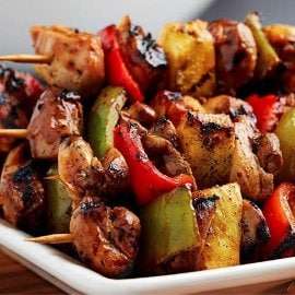 Jerked Chicken Skewers Jerked Chicken Skewers