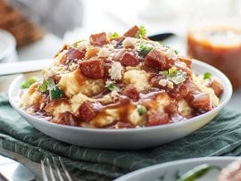 Smashed Potatoes and Chorizo with Fire-Roasted Gravy Smashed Potatoes and Chorizo with Fire-Roasted Gravy
