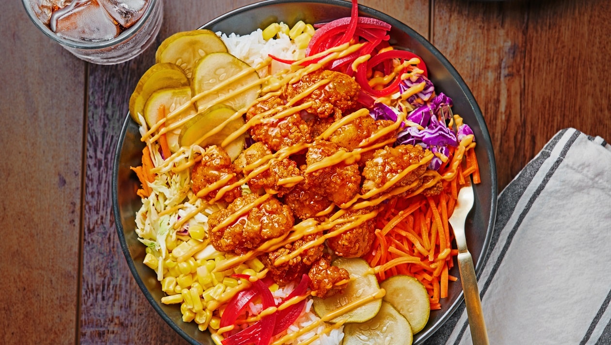 Spicy Honey Fried Chicken Bowl – - Recipe