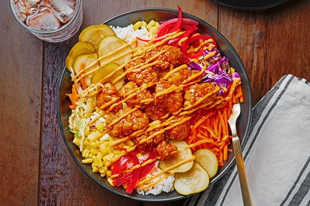 Spicy Honey Fried Chicken Bowl Spicy Honey Fried Chicken Bowl