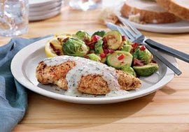 Roasted Chicken Breast with Tarragon Mustard Sauce